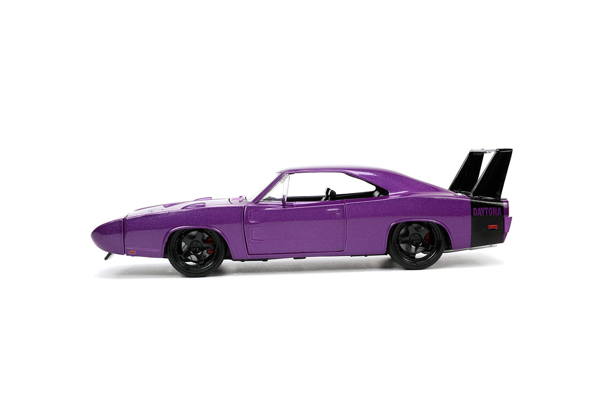 Jada Toys Big Time Muscle 1969 Dodge Charger Daytona 1:24 Die-Cast – Purple