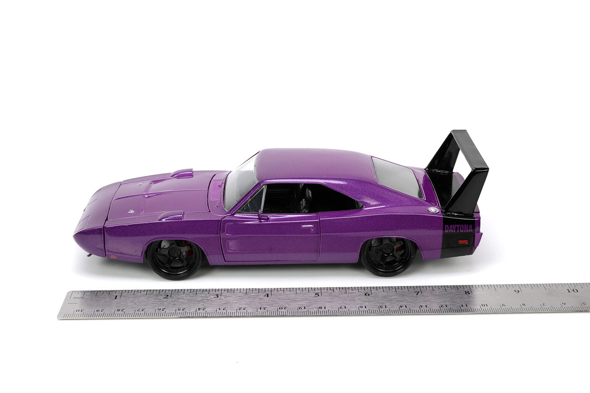 Jada Toys Big Time Muscle 1969 Dodge Charger Daytona 1:24 Die-Cast – Purple