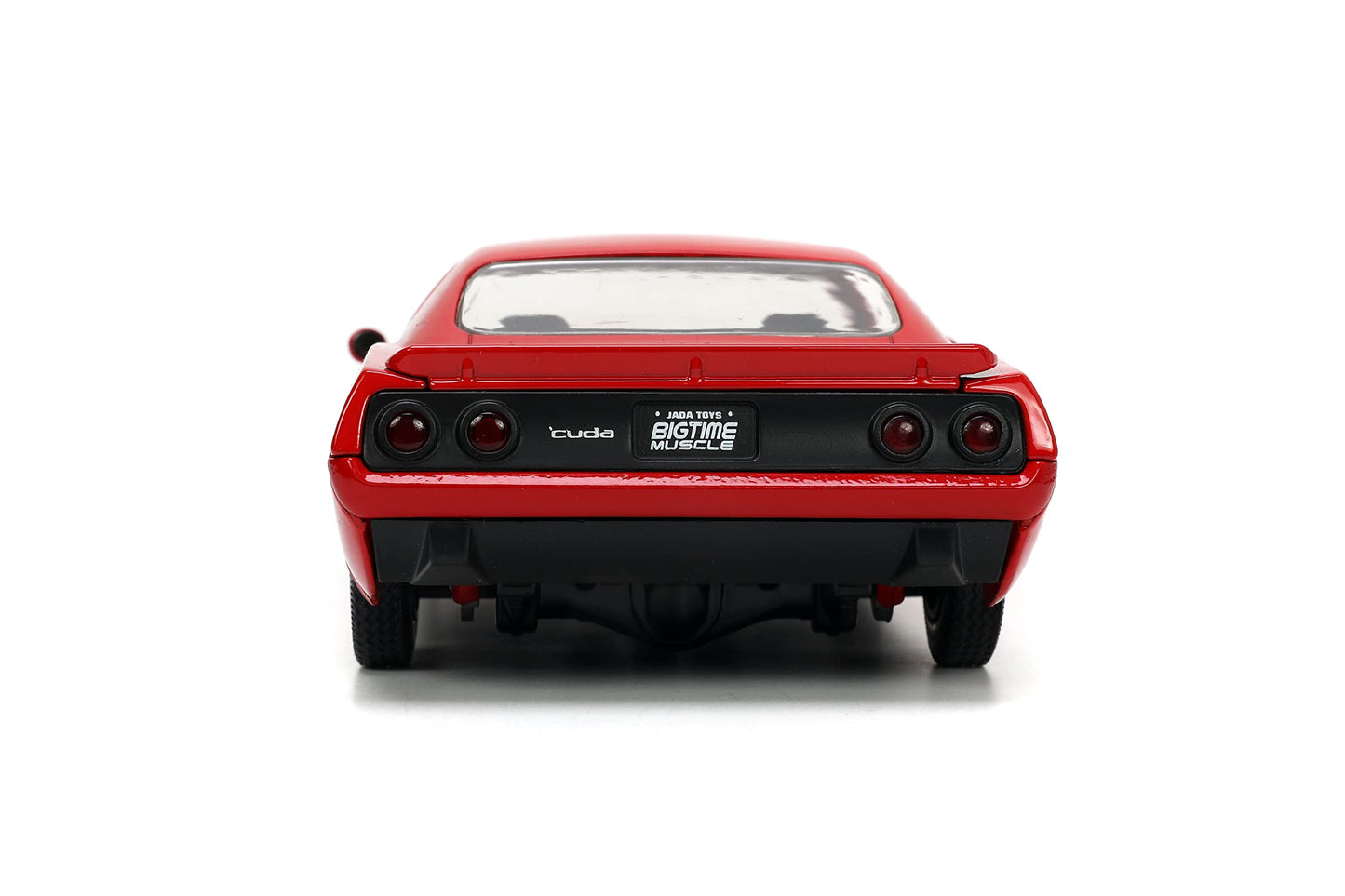 Jada Toys Big Time Muscle 1:24 Plymouth Barracuda Die-Cast Car - Red/Black