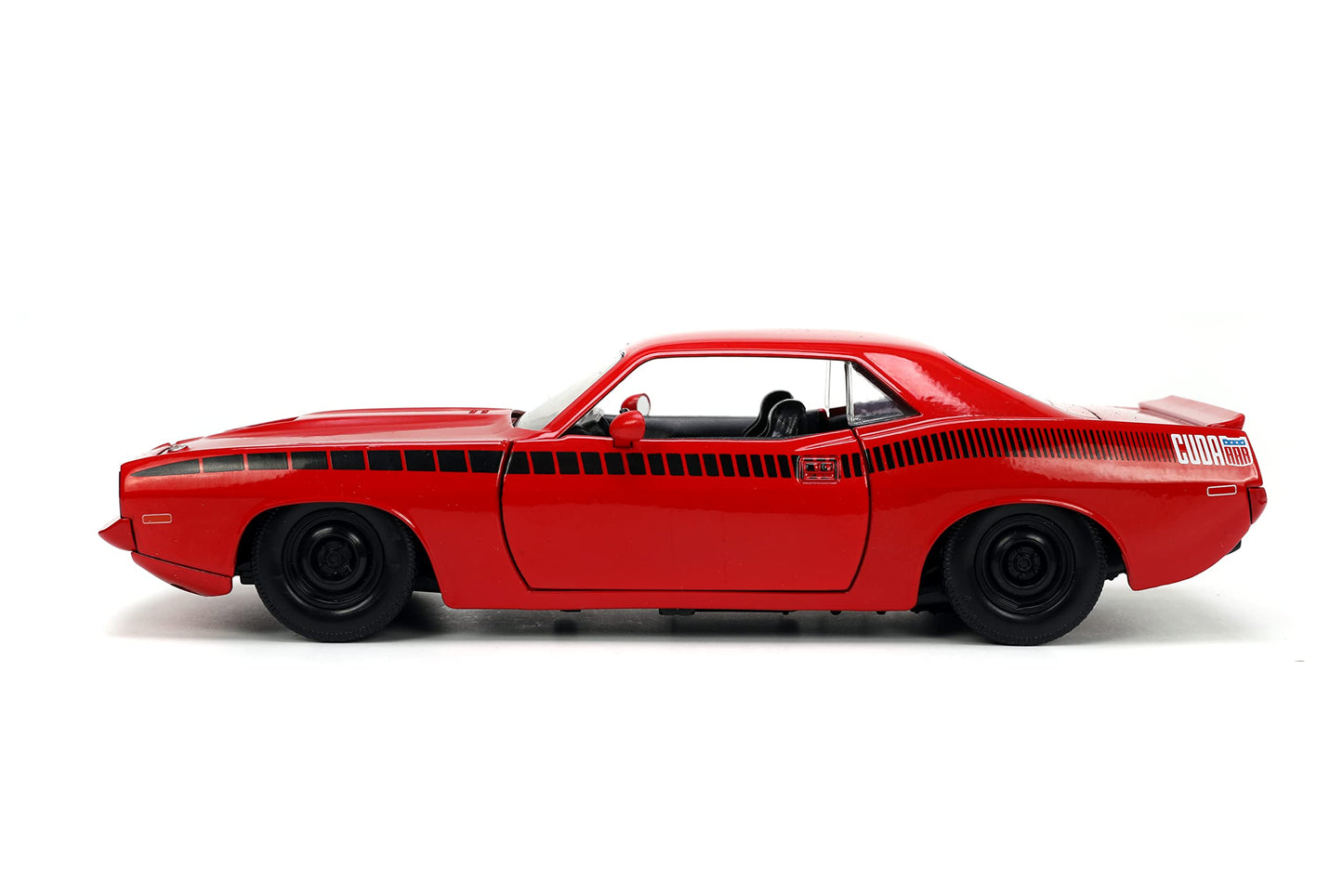 Jada Toys Big Time Muscle 1:24 Plymouth Barracuda Die-Cast Car - Red/Black
