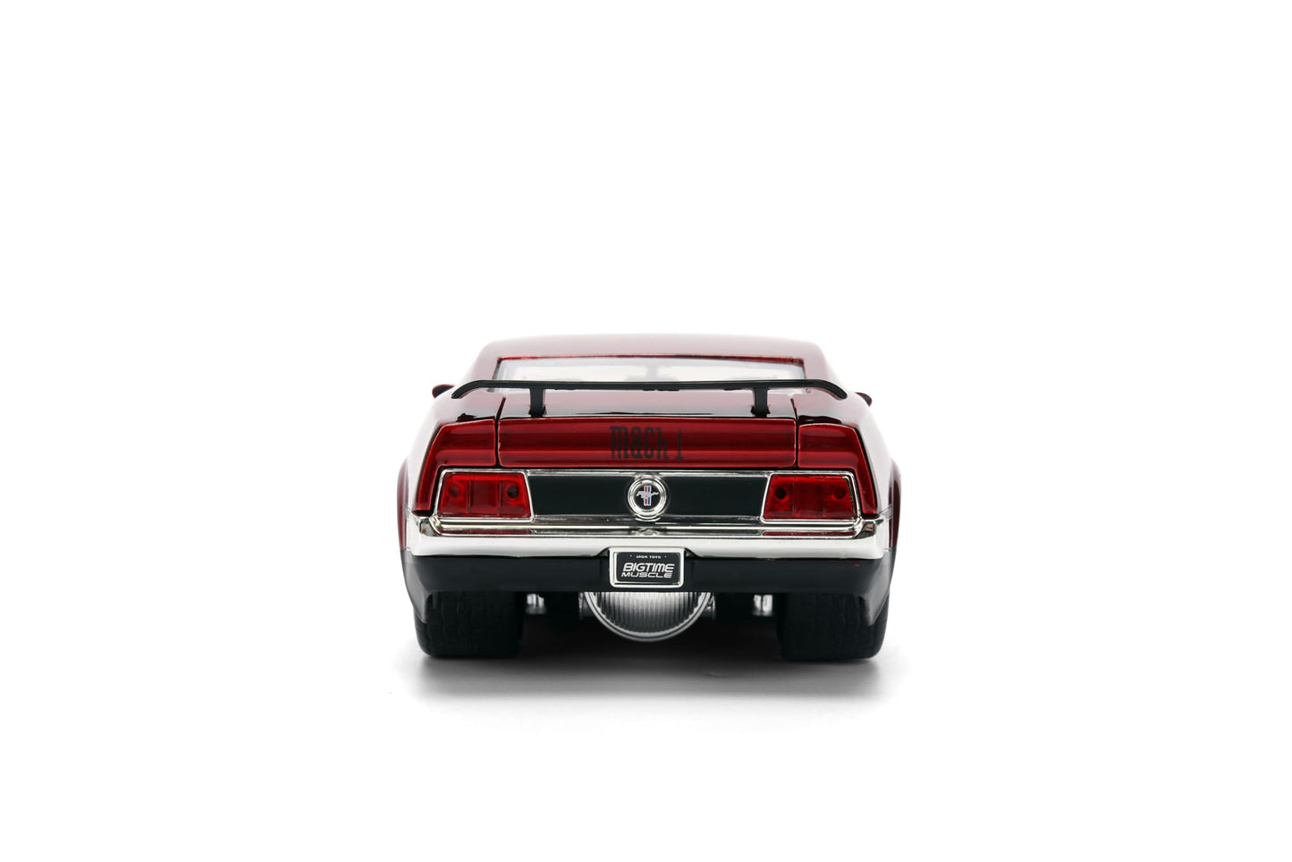 Jada Big Time Muscle 1:24 1973 Ford Mustang Mach 1 Die-Cast Car – Opening Doors, Hood & Trunk Candy Red