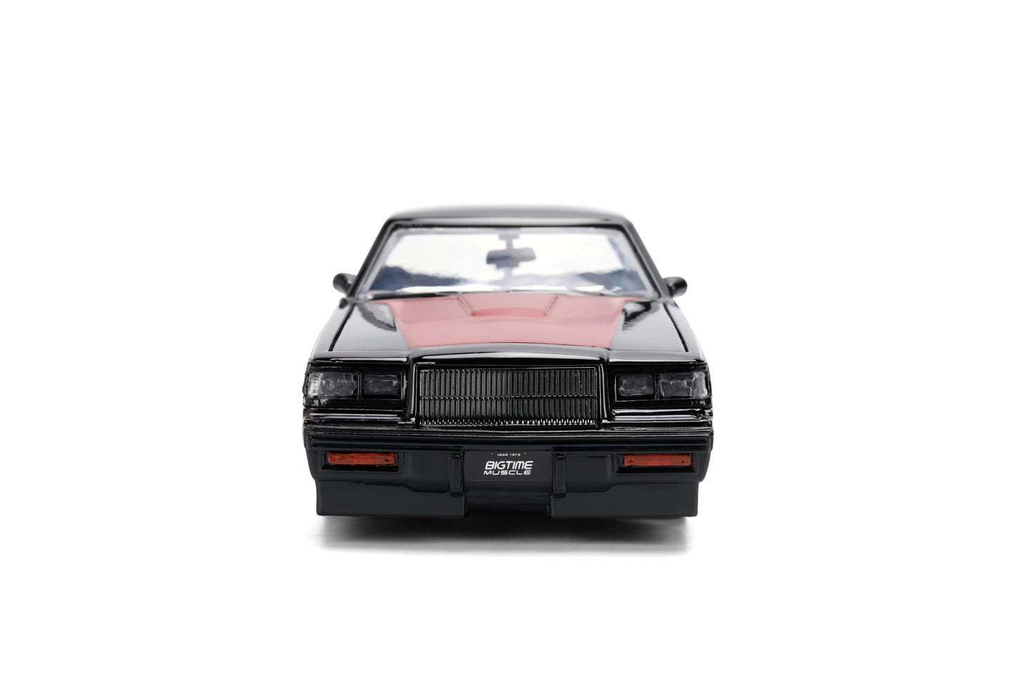Jada Toys Big Time Muscle 1:24 1987 Buick Grand National Die-Cast Car – Opening Doors, Hood, Trunk, Rubber Tires (Glossy Black)