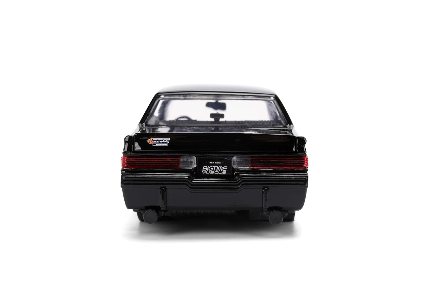 Jada Toys Big Time Muscle 1:24 1987 Buick Grand National Die-Cast Car – Opening Doors, Hood, Trunk, Rubber Tires (Glossy Black)