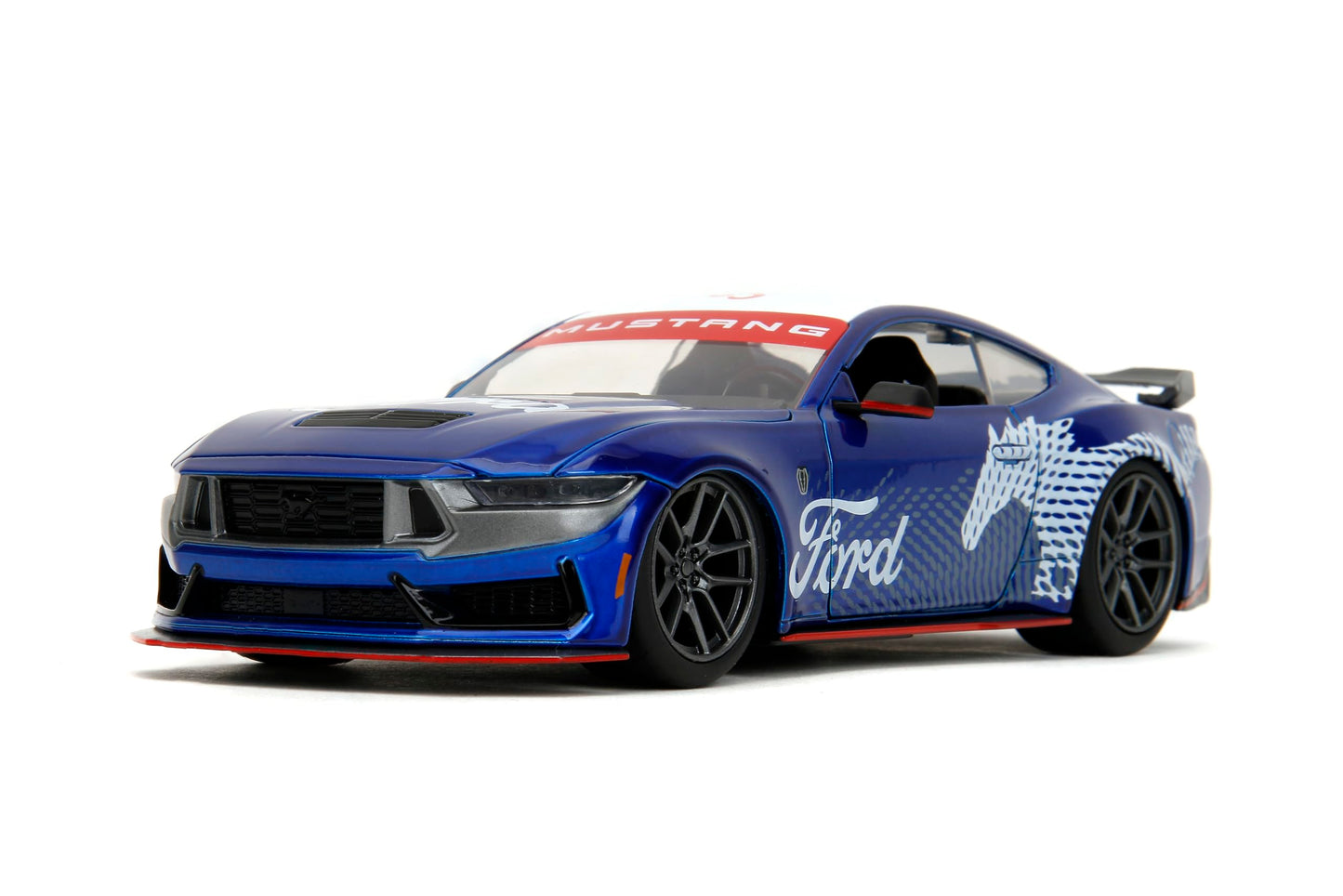 Jada Toys Bigtime Muscle 1:24 2024 Ford Mustang GT Dark Horse Die-Cast Car | Collectible Toy for Kids and Adults