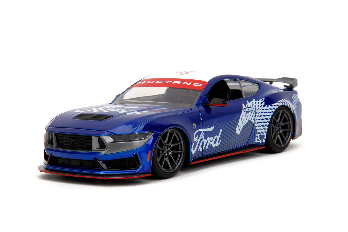 Jada Toys Bigtime Muscle 1:24 2024 Ford Mustang GT Dark Horse Die-Cast Car | Collectible Toy for Kids and Adults