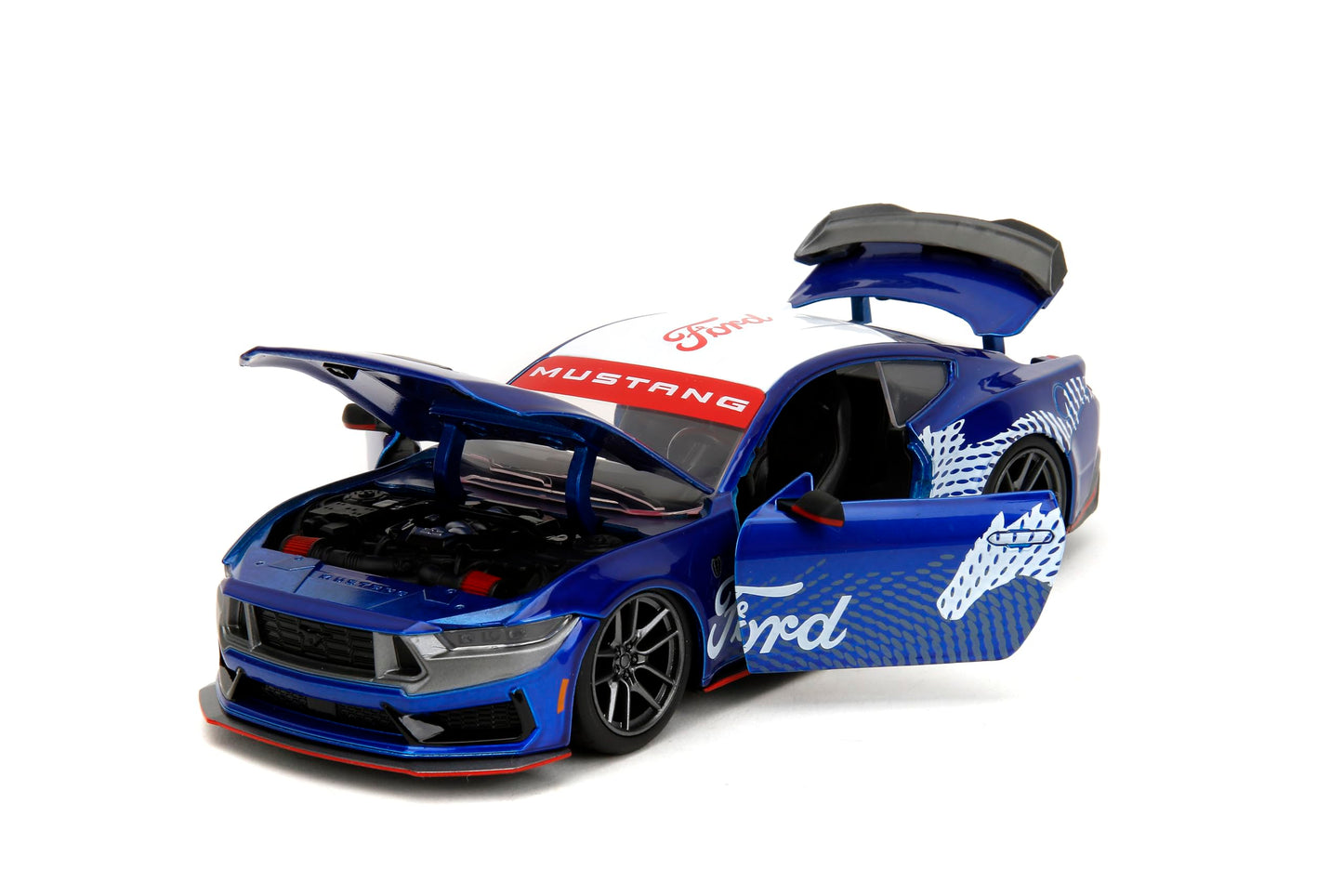 Jada Toys Bigtime Muscle 1:24 2024 Ford Mustang GT Dark Horse Die-Cast Car | Collectible Toy for Kids and Adults