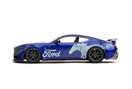Jada Toys Bigtime Muscle 1:24 2024 Ford Mustang GT Dark Horse Die-Cast Car | Collectible Toy for Kids and Adults