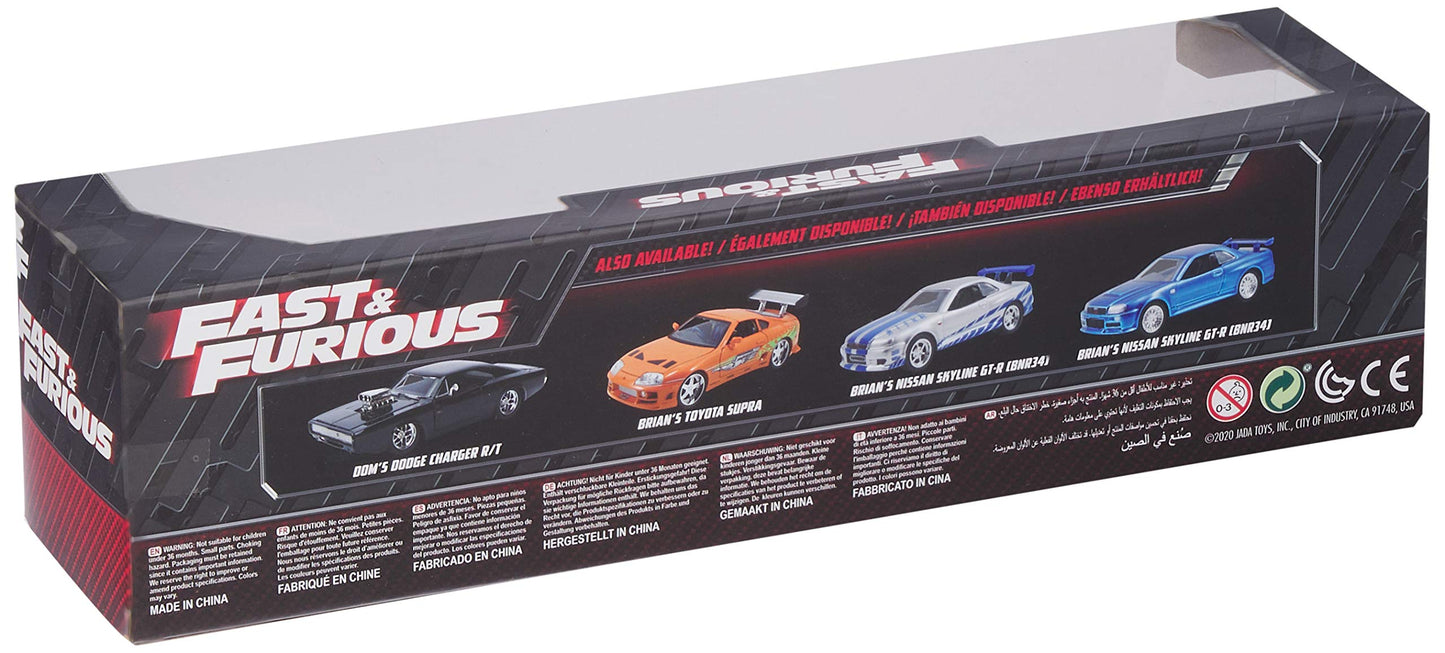 Jada Toys Fast & Furious Dom's Charger & Brian's Supra 1:32 Die-Cast Twin-Pack