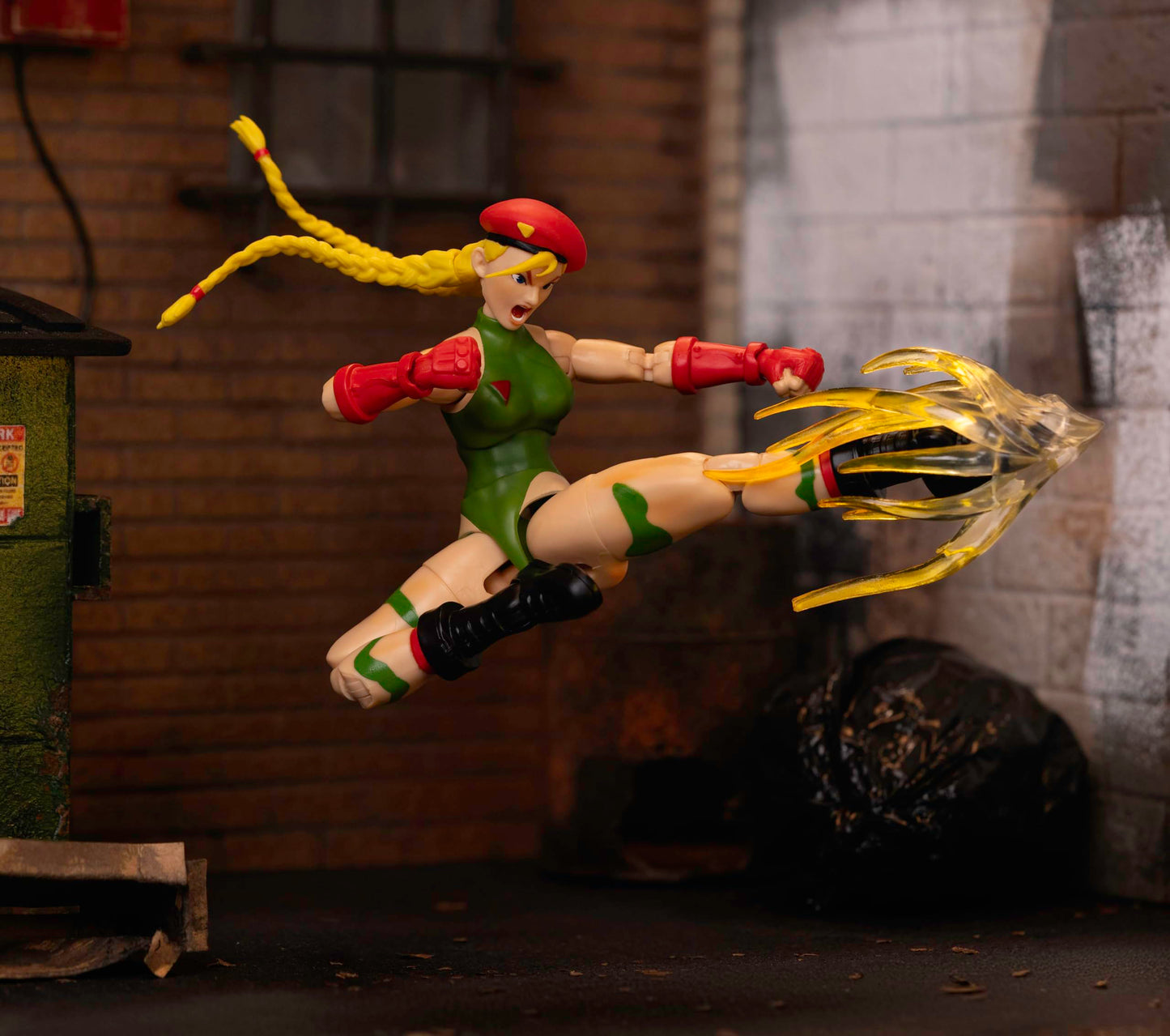 Jada Toys Street Fighter II Cammy Action Figure – 1:12 Scale with Interchangeable Heads