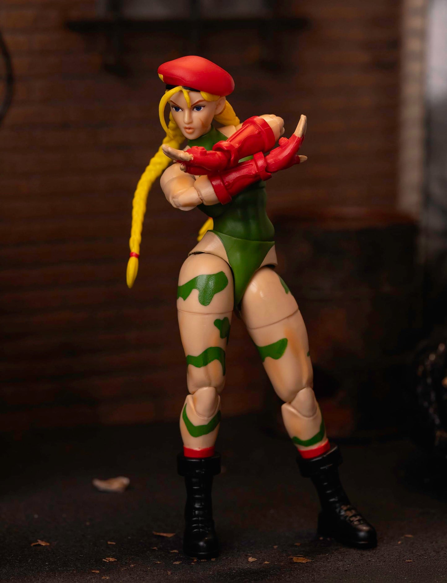 Jada Toys Street Fighter II Cammy Action Figure – 1:12 Scale with Interchangeable Heads