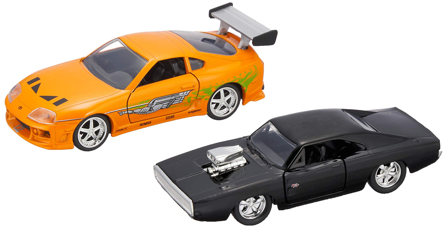 Jada Toys Fast & Furious Dom's Charger & Brian's Supra 1:32 Die-Cast Twin-Pack