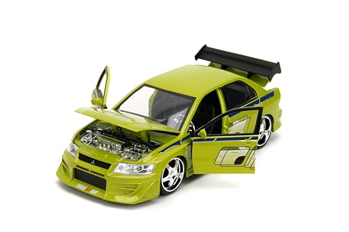 Jada Toys Fast & Furious 1:24 Brian's Mitsubishi Lancer Evolution VII Die-Cast Car – Lime Green (99788)