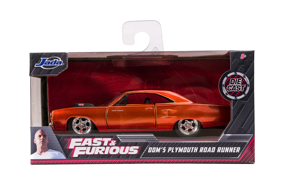 Jada Fast & Furious 1:32 Dom's Plymouth Road Runner Die-Cast Car – Copper Finish