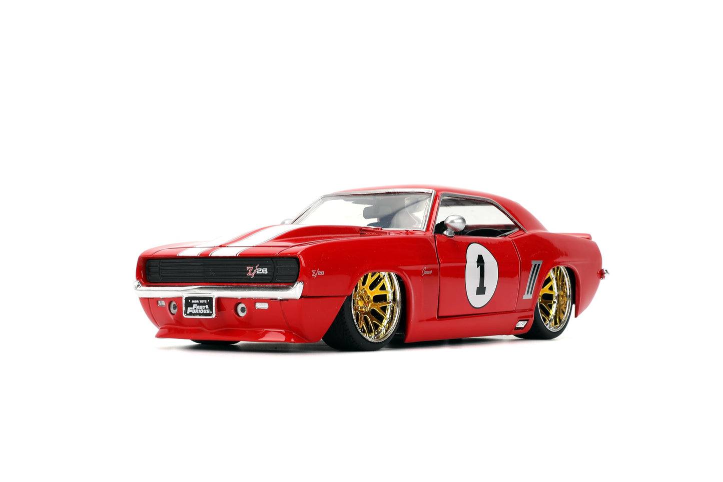 Jada Toys Fast & Furious 1:24 1969 Chevy Camaro Die-Cast Model Car – Red, Premium Collectible
