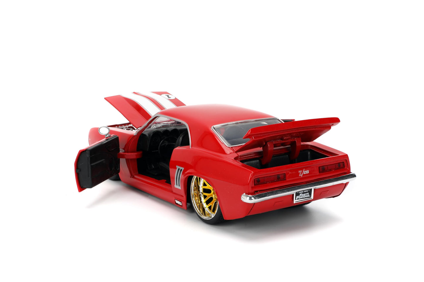 Jada Toys Fast & Furious 1:24 1969 Chevy Camaro Die-Cast Model Car – Red, Premium Collectible