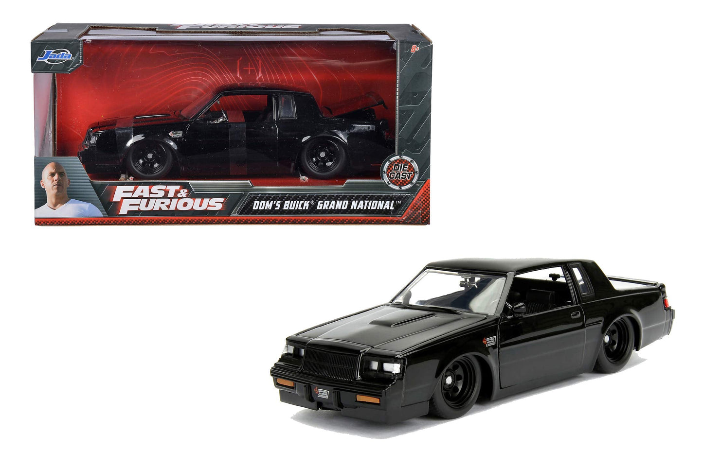 Jada Toys 1:24 Fast & Furious 1987 Buick Grand National – Glossy Black (99539)