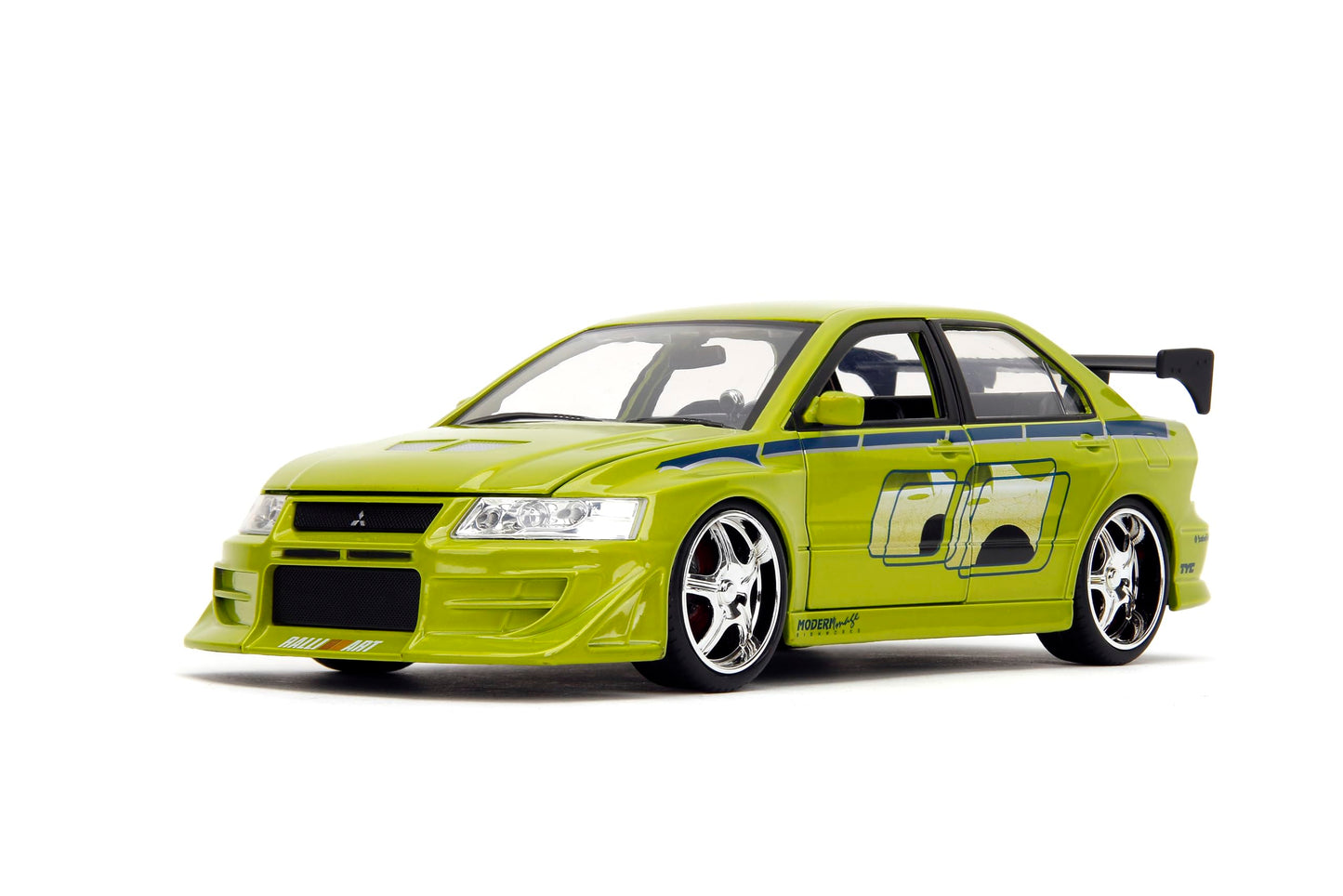 Jada Toys Fast & Furious 1:24 Brian's Mitsubishi Lancer Evolution VII Die-Cast Car – Lime Green (99788)