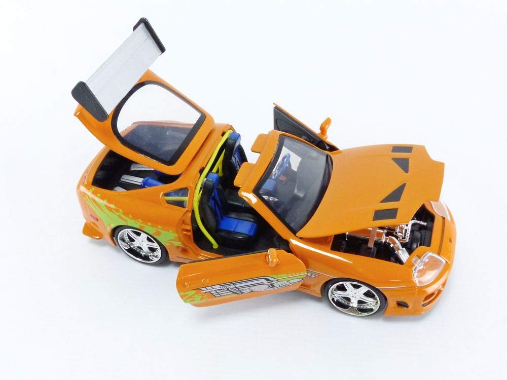 Jada Fast & Furious Brian’s 1995 Toyota Supra Diecast Model – 1:24 Scale with Brian O'Conner Figure