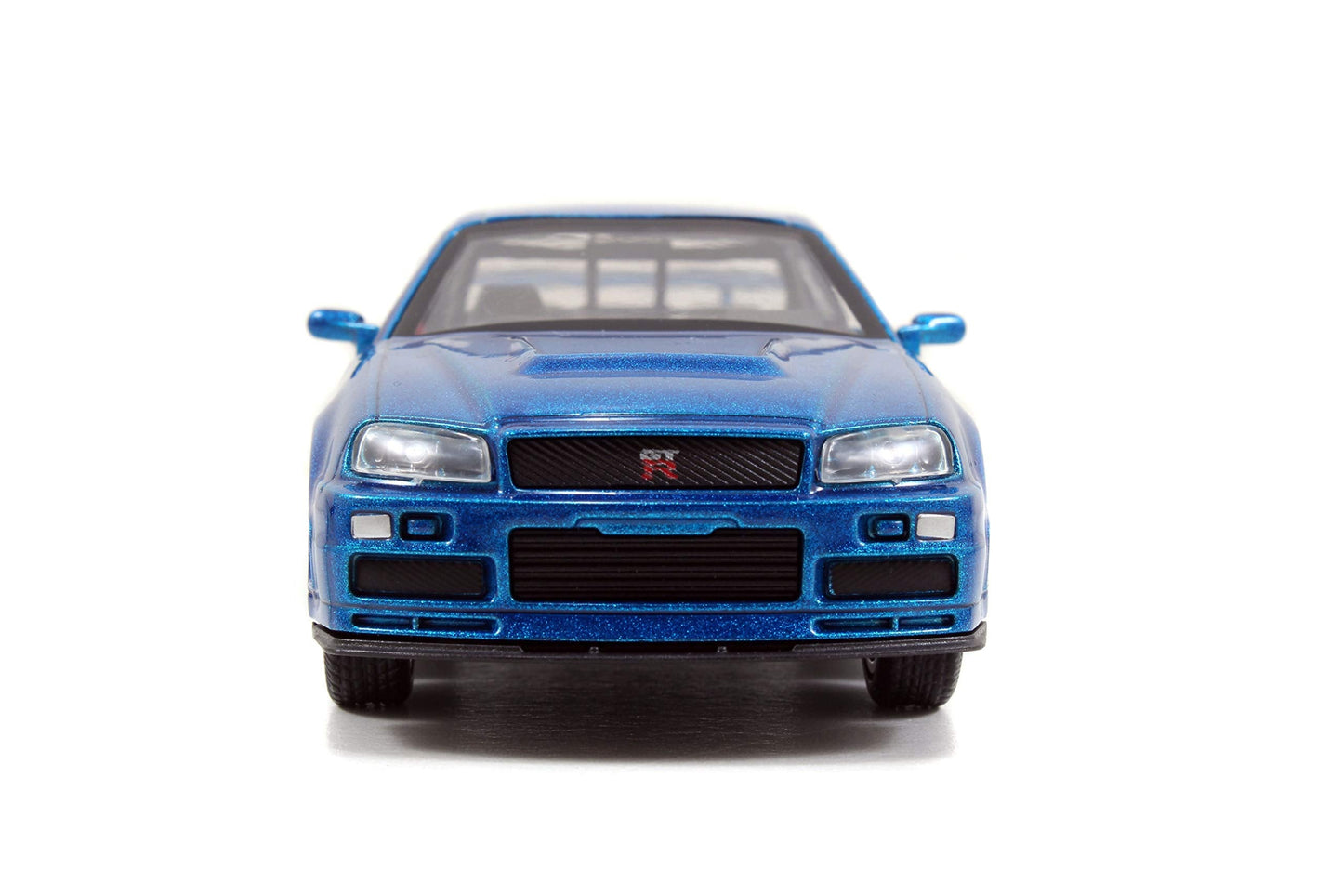 Jada Fast & Furious Brian's Nissan Skyline GT-R R34 Twin-Pack – 1:32 Die-Cast Cars (Silver & Blue)