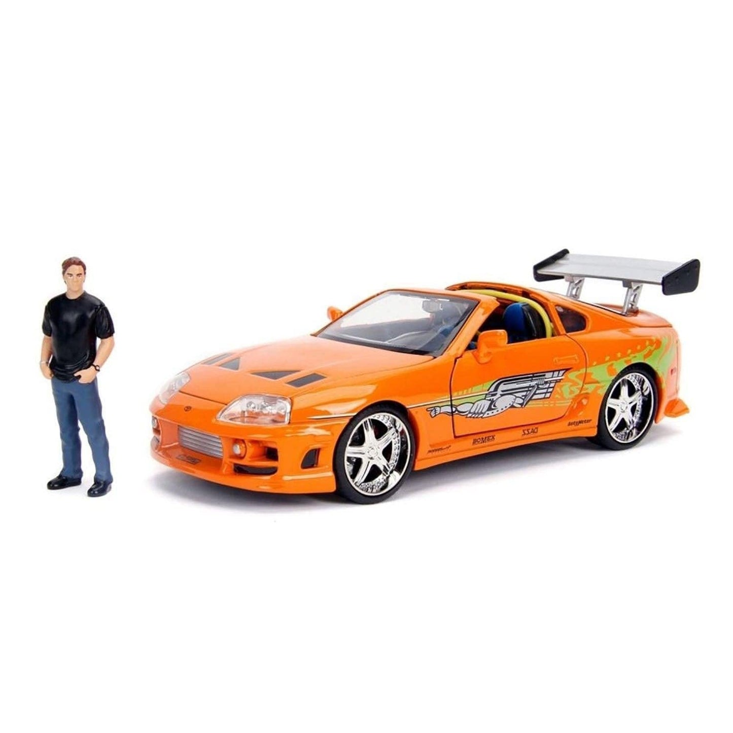Jada Fast & Furious Brian’s 1995 Toyota Supra Diecast Model – 1:24 Scale with Brian O'Conner Figure