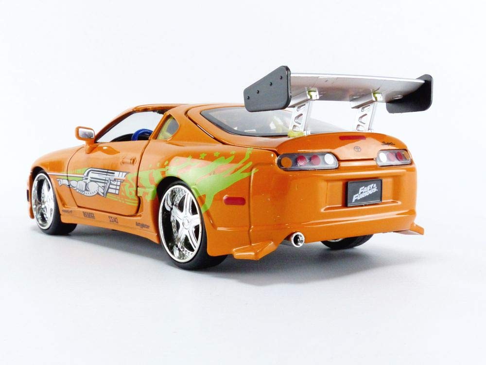 Jada Fast & Furious Brian’s 1995 Toyota Supra Diecast Model – 1:24 Scale with Brian O'Conner Figure