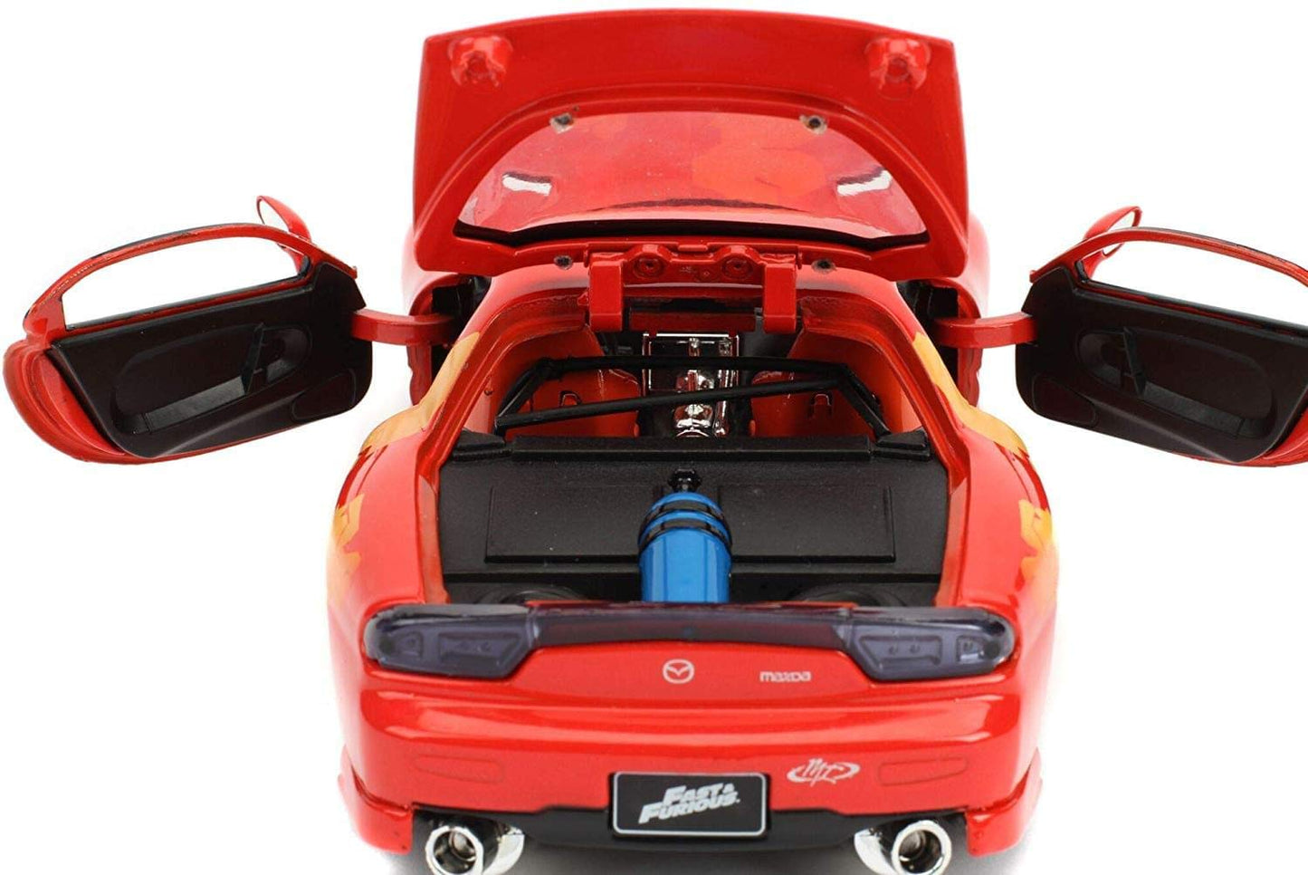 Jada Toys Fast & Furious 1:24 Orange JLS Mazda RX-7 Die-Cast Car – 30747