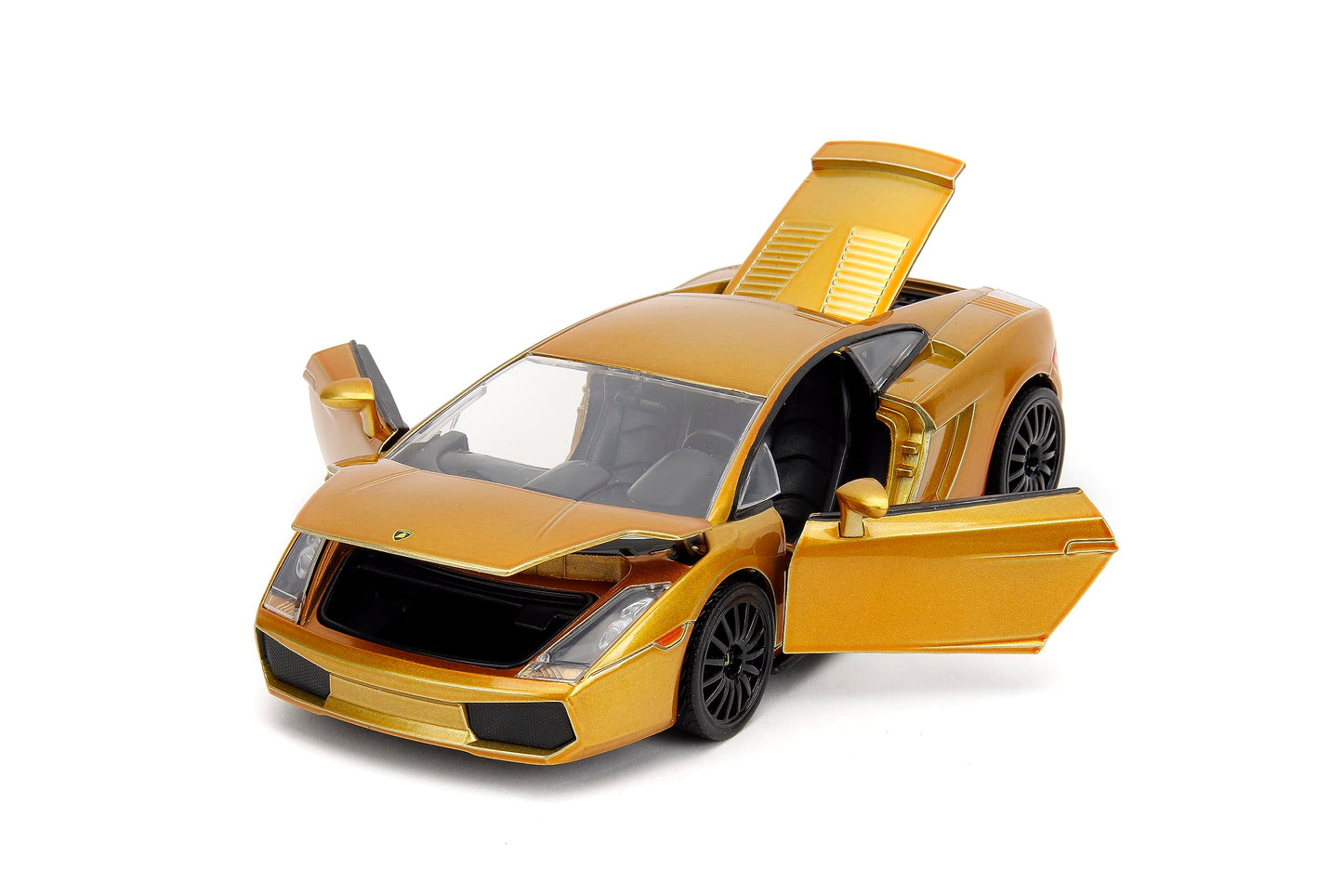 Jada Fast & Furious Gold Lamborghini Gallardo 1:24 Die-Cast Car | Collectible Toy for Kids & Adults