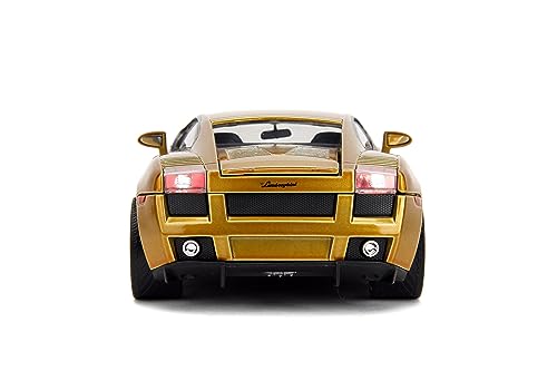 Jada Fast & Furious Gold Lamborghini Gallardo 1:24 Die-Cast Car | Collectible Toy for Kids & Adults