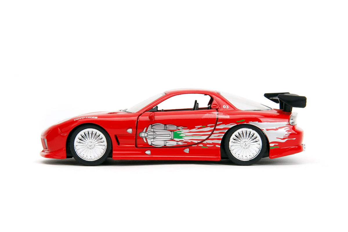 Jada Fast & Furious Mazda RX-7 1:32 Die-Cast Car - Collectible Toy for Kids & Adults