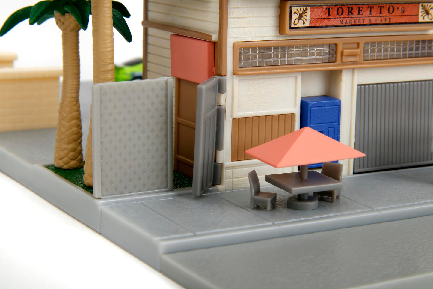 Jada Fast & Furious Nanoscene: Toretto’s Market & Café with Two Die-Cast Nano Vehicles