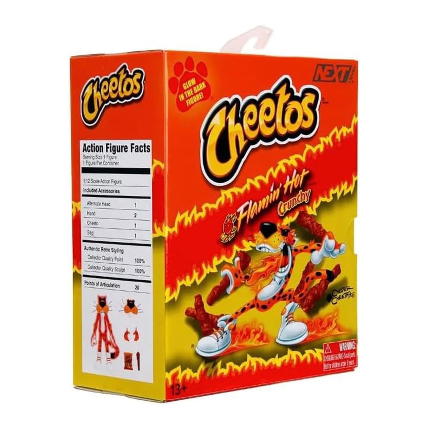 Jada Toys Chester Cheetah Glow-in-the-Dark 6in Action Figure – Flamin' Hot Exclusive with Cheetos & Accessories