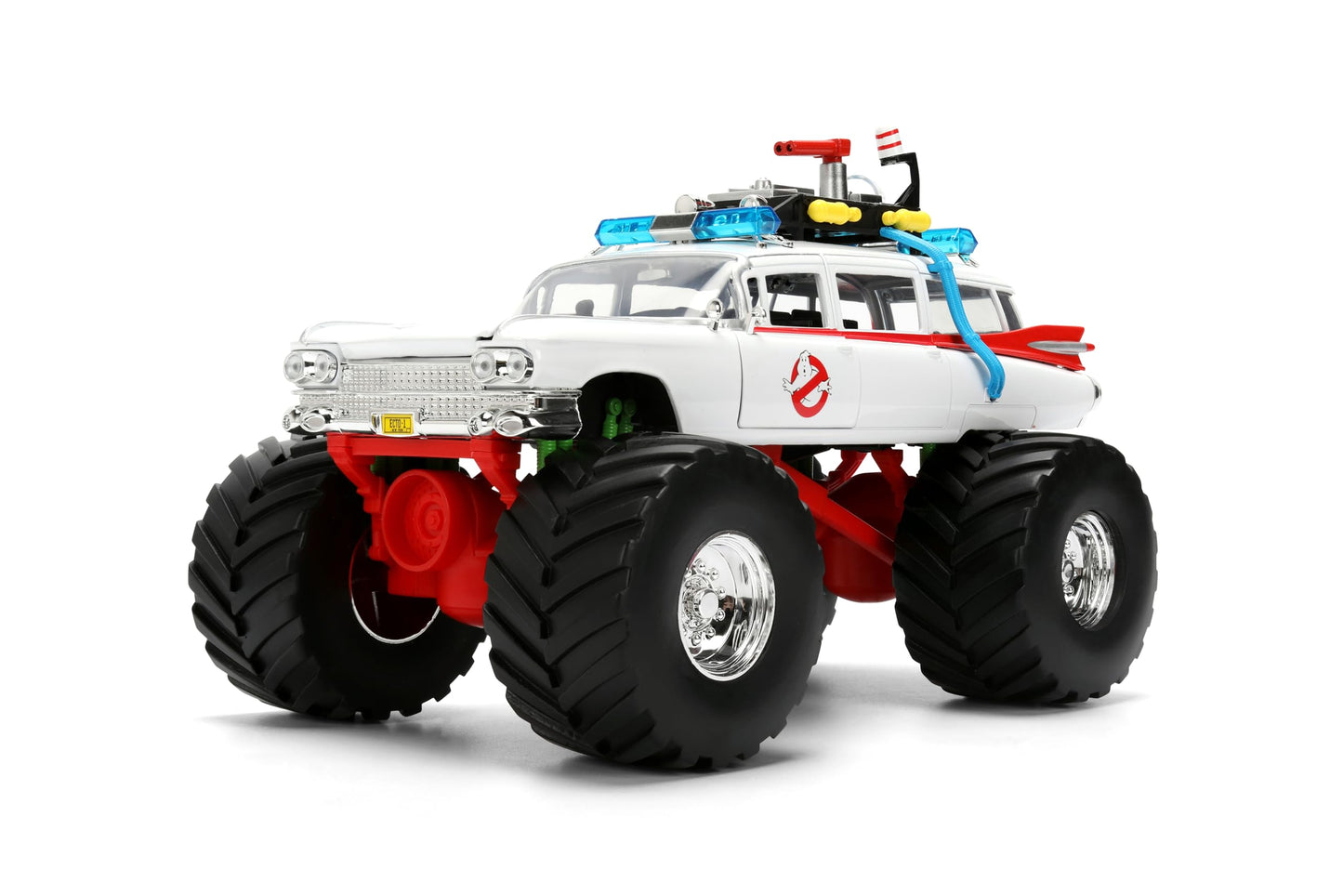 Jada Ghostbusters Ecto-1 Monster Truck – 1:24 Die-Cast, Opening Doors | Hollywood Rides