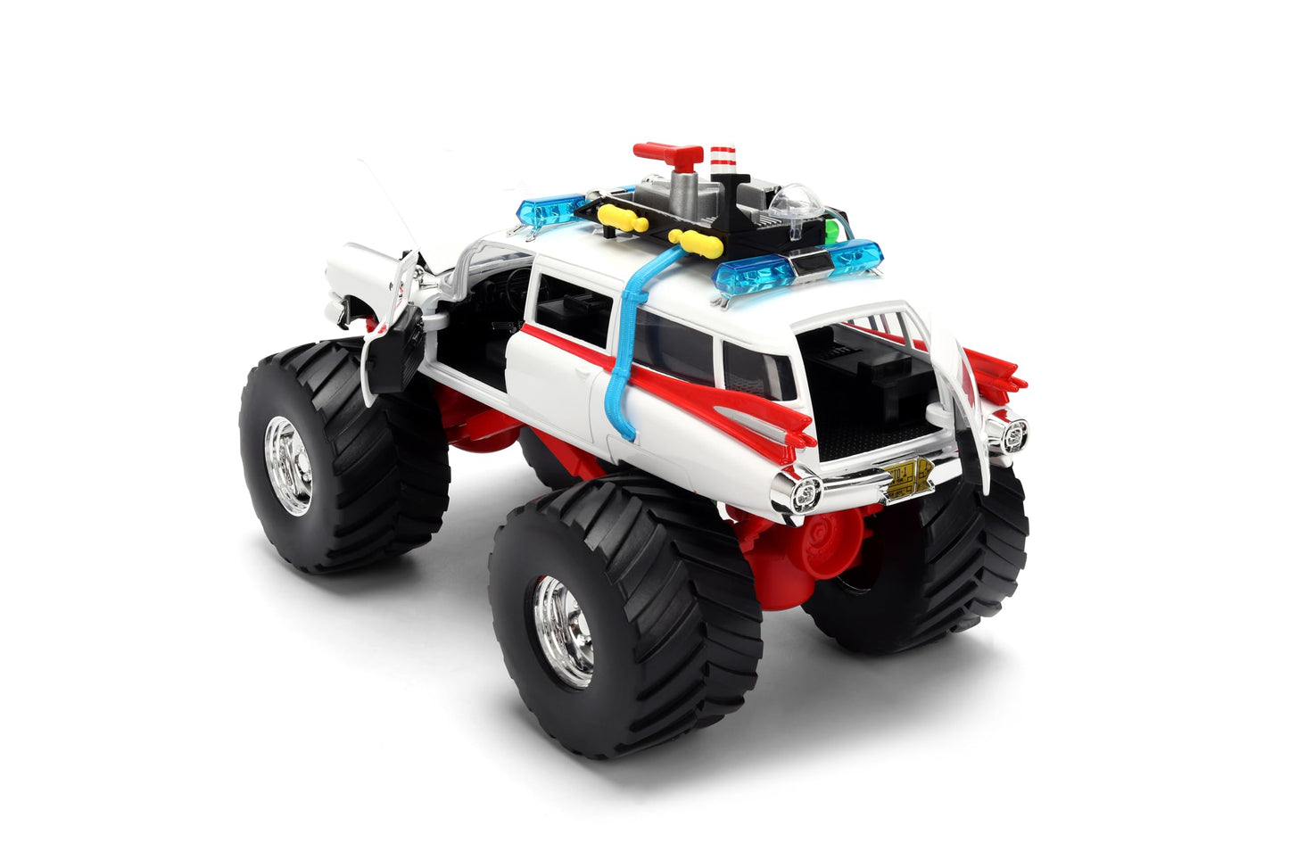 Jada Ghostbusters Ecto-1 Monster Truck – 1:24 Die-Cast, Opening Doors | Hollywood Rides