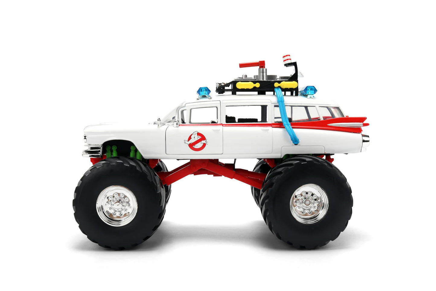 Jada Ghostbusters Ecto-1 Monster Truck – 1:24 Die-Cast, Opening Doors | Hollywood Rides