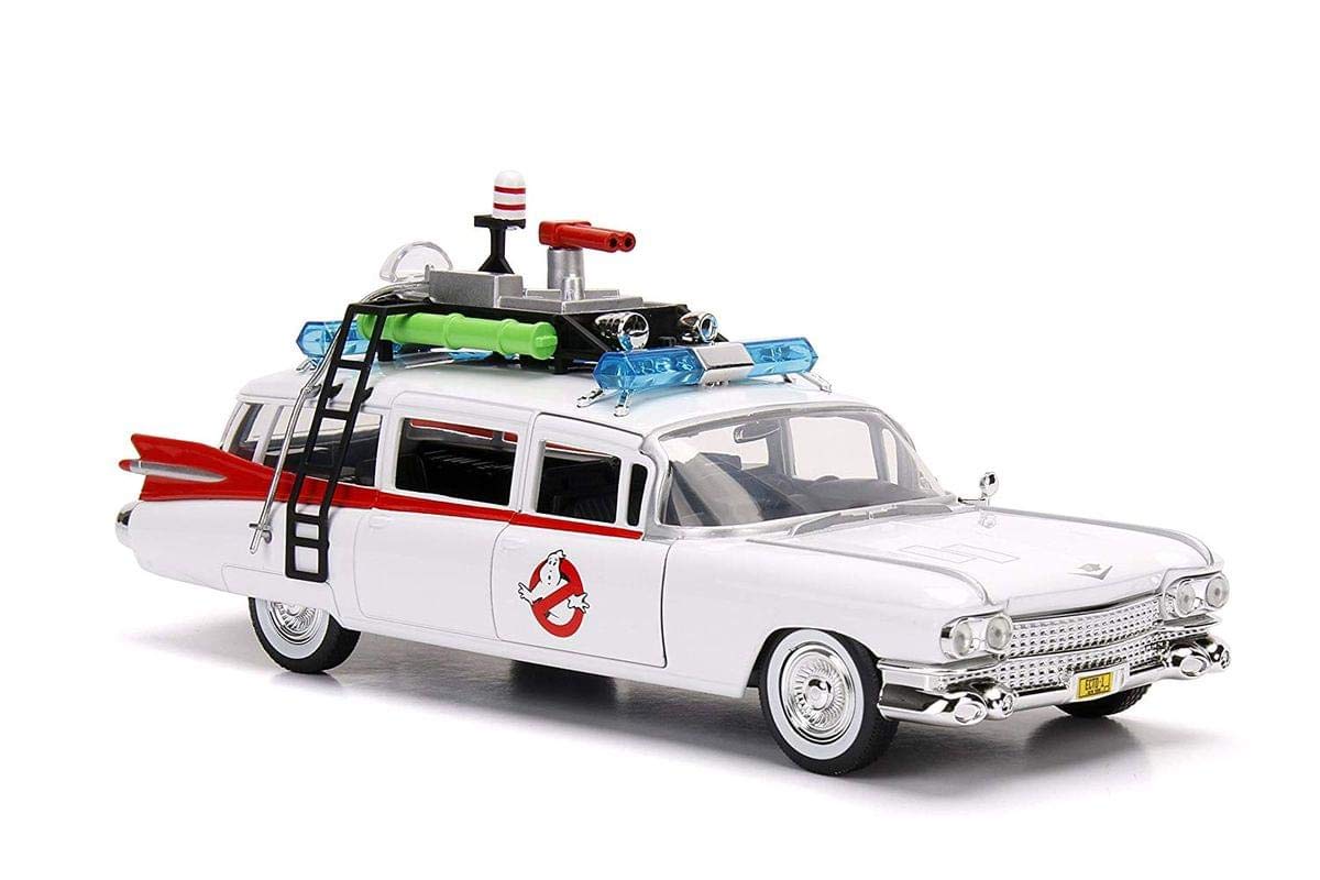 Jada Toys Hollywood Rides: Ghostbusters ECTO-1 White 1:24 Die-Cast Vehicle