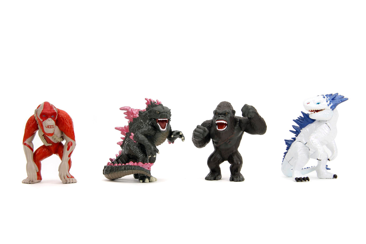 Jada Godzilla x Kong Metalfigs 4 Pack – 2.5-Inch Die-Cast Figures