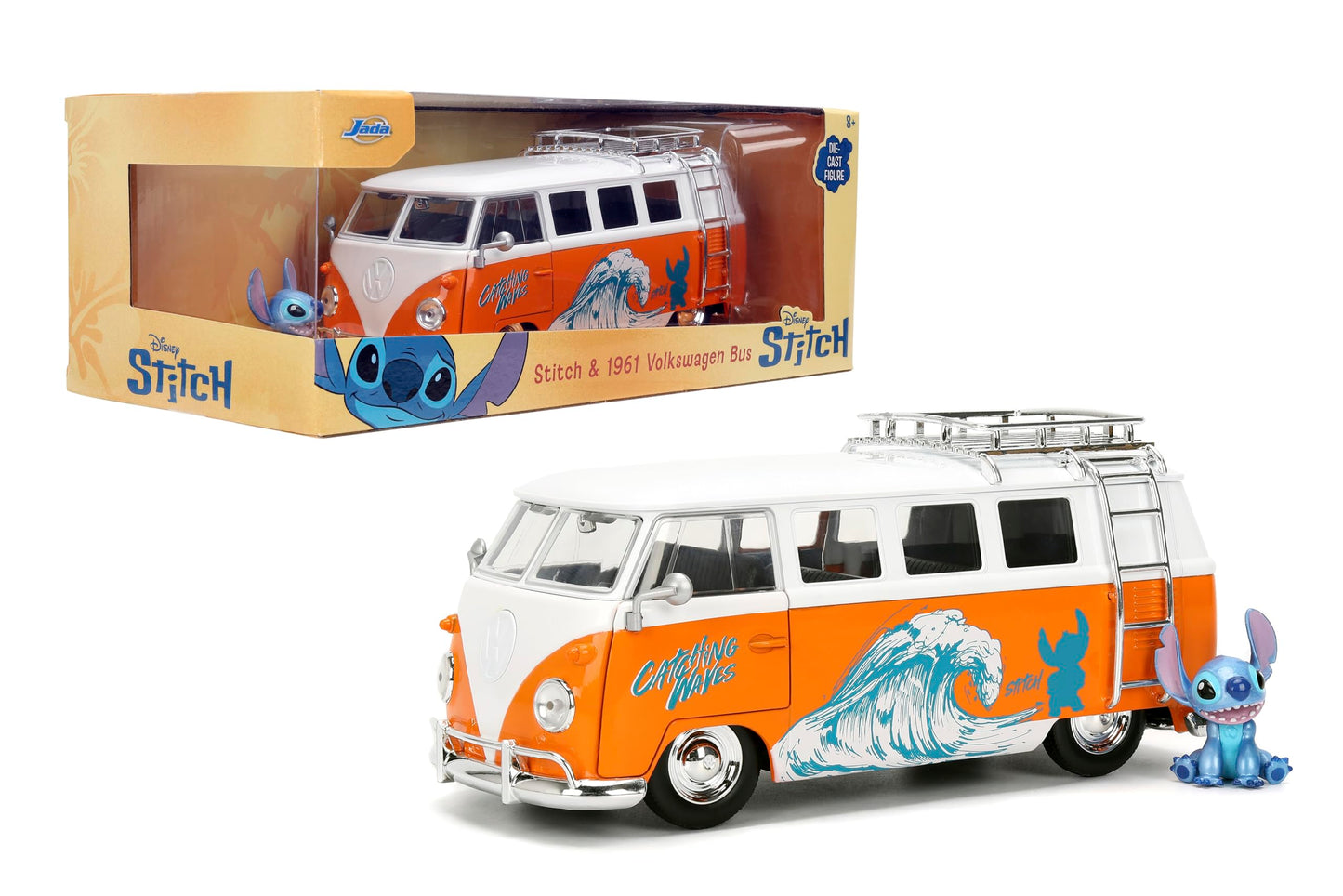 Jada Hollywood Rides Stitch 1961 Volkswagen Bus – 1:24 Die-Cast Model