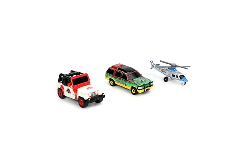 Jada Toys Jurassic World Nano 3-Pack Die-Cast Cars – Wave 1, 1.65-Inch Scale