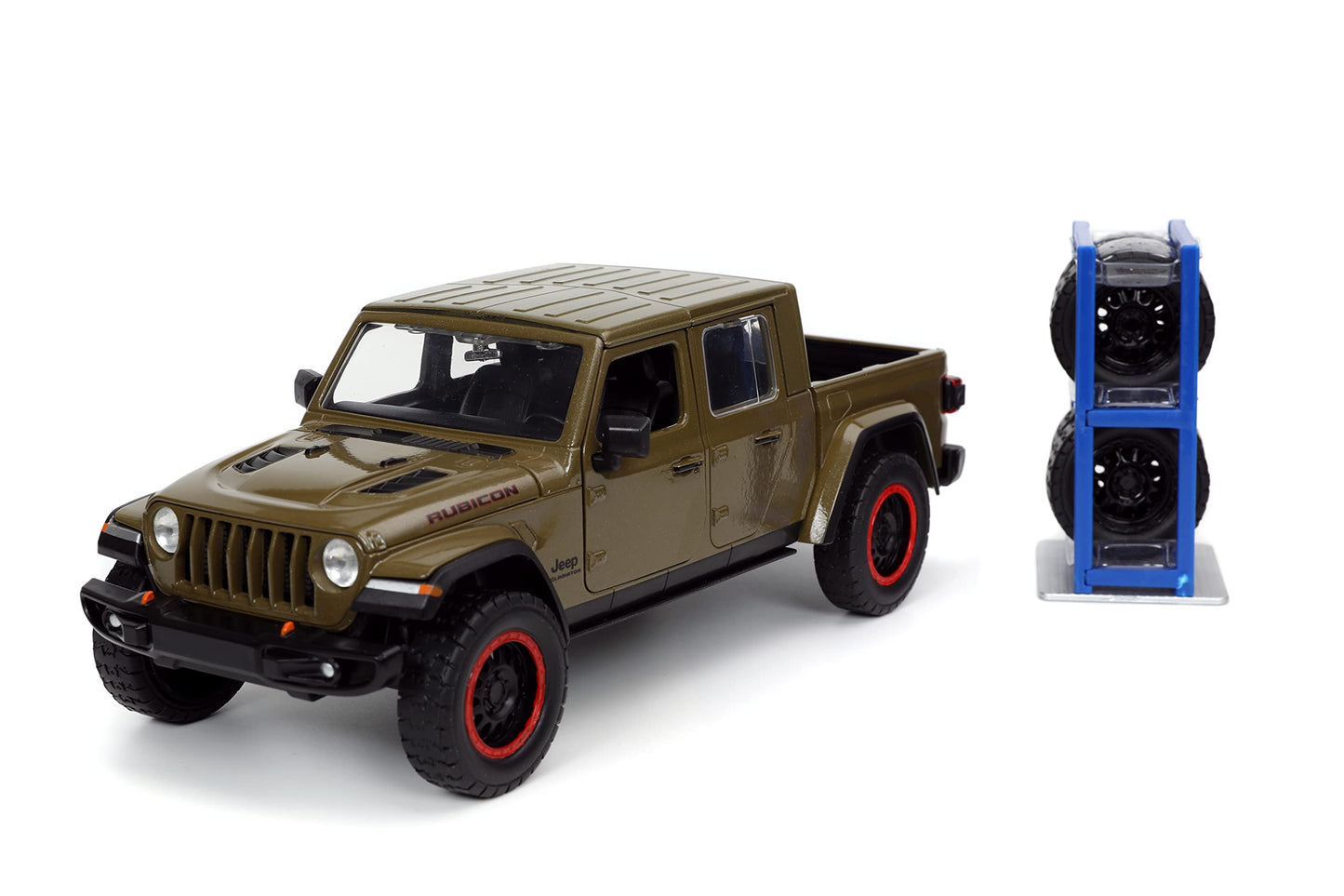 Jada Just Trucks 1:24 2020 Jeep Gladiator Die-Cast Brown with Tire Rack