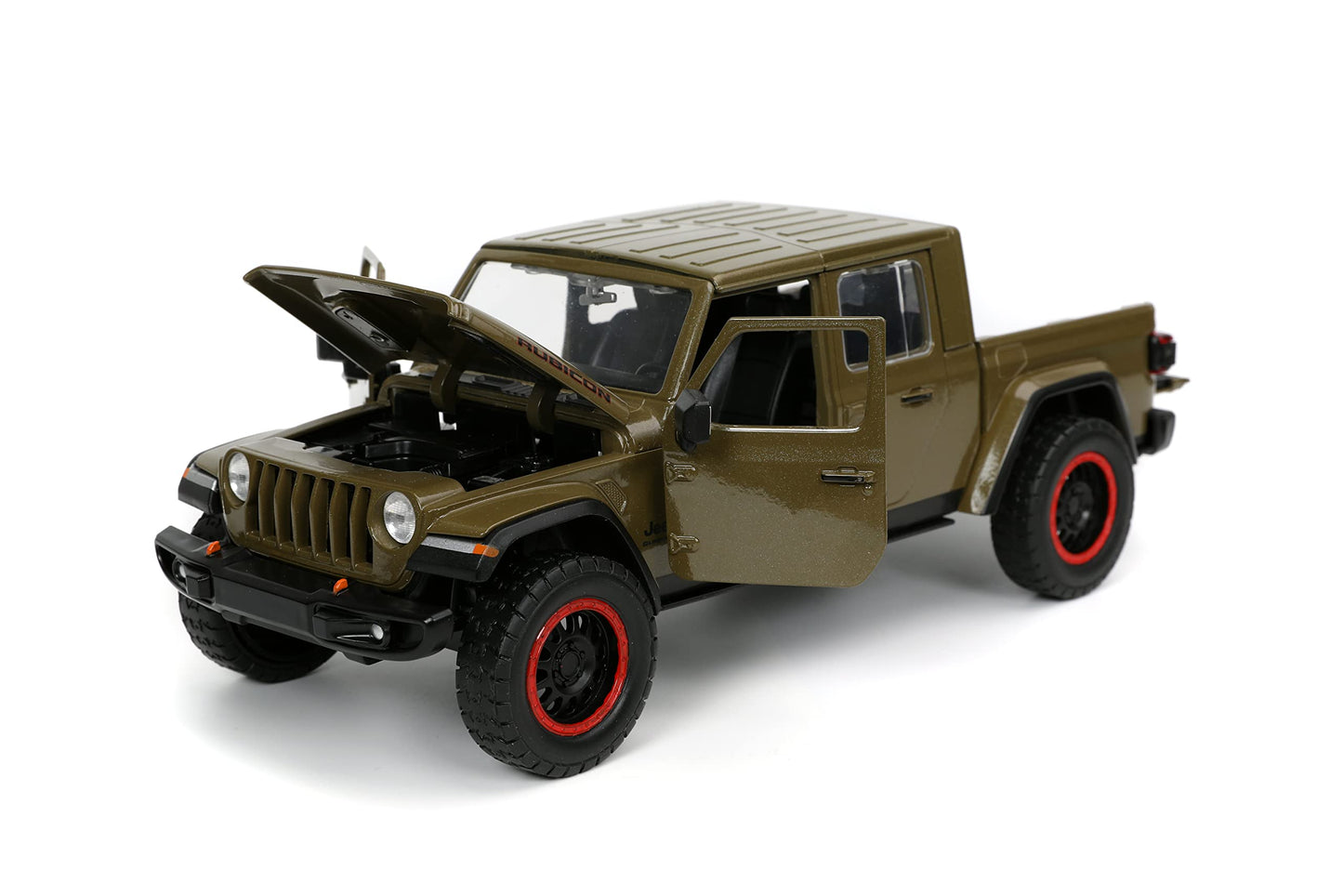 Jada Just Trucks 1:24 2020 Jeep Gladiator Die-Cast Brown with Tire Rack