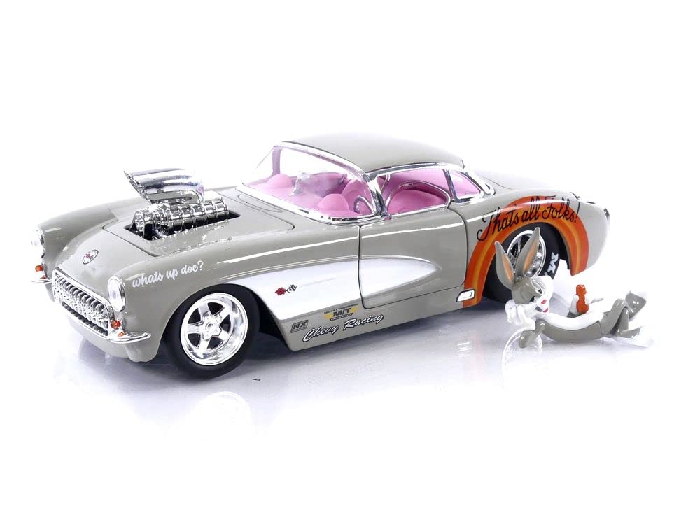 Jada Looney Tunes 1957 Chevrolet Corvette Die-Cast Car & Bugs Bunny Figure