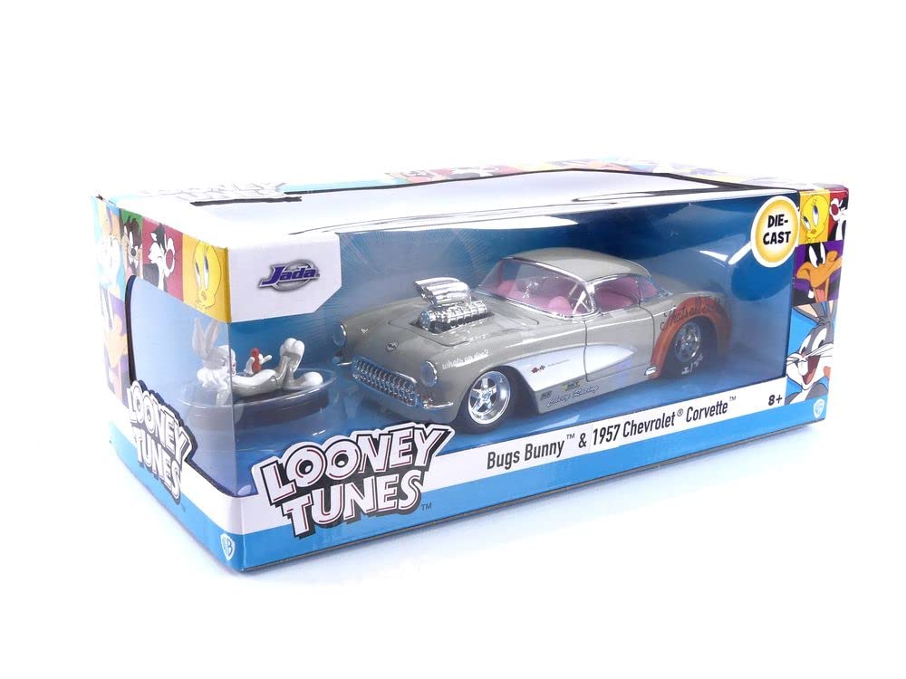 Jada Looney Tunes 1957 Chevrolet Corvette Die-Cast Car & Bugs Bunny Figure