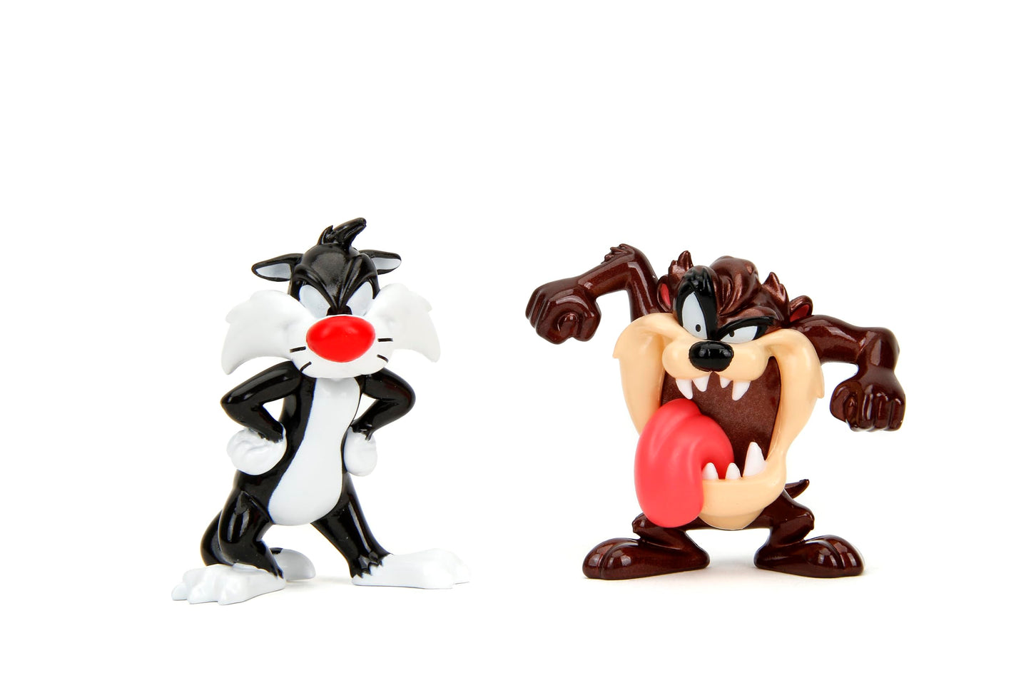 Jada Looney Tunes MetalFigs 4-Pack – Bugs Bunny, Tasmanian Devil, Daffy Duck & Sylvester 2.5-inch Metal Figures