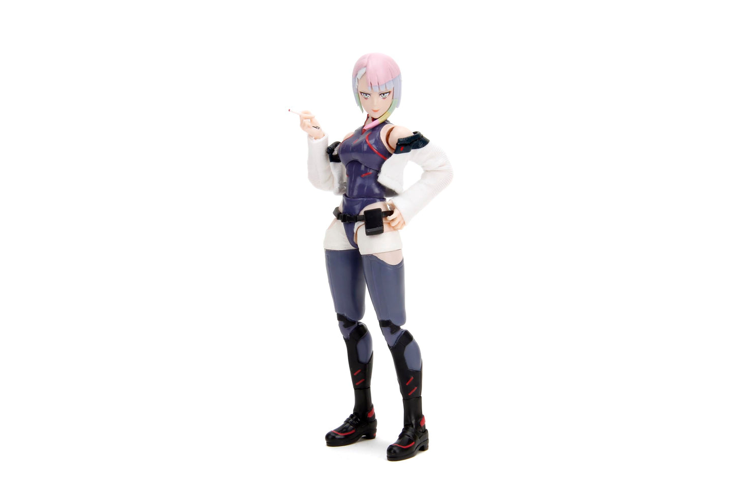 Jada Lucy 1:12 Scale Cyberpunk Edgerunners Action Figure | 5.7” Highly Articulated with Soft Goods Jacket