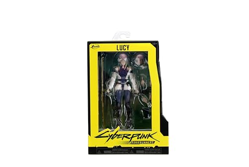 Jada Lucy 1:12 Scale Cyberpunk Edgerunners Action Figure | 5.7” Highly Articulated with Soft Goods Jacket