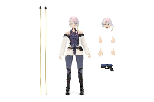 Jada Lucy 1:12 Scale Cyberpunk Edgerunners Action Figure | 5.7” Highly Articulated with Soft Goods Jacket