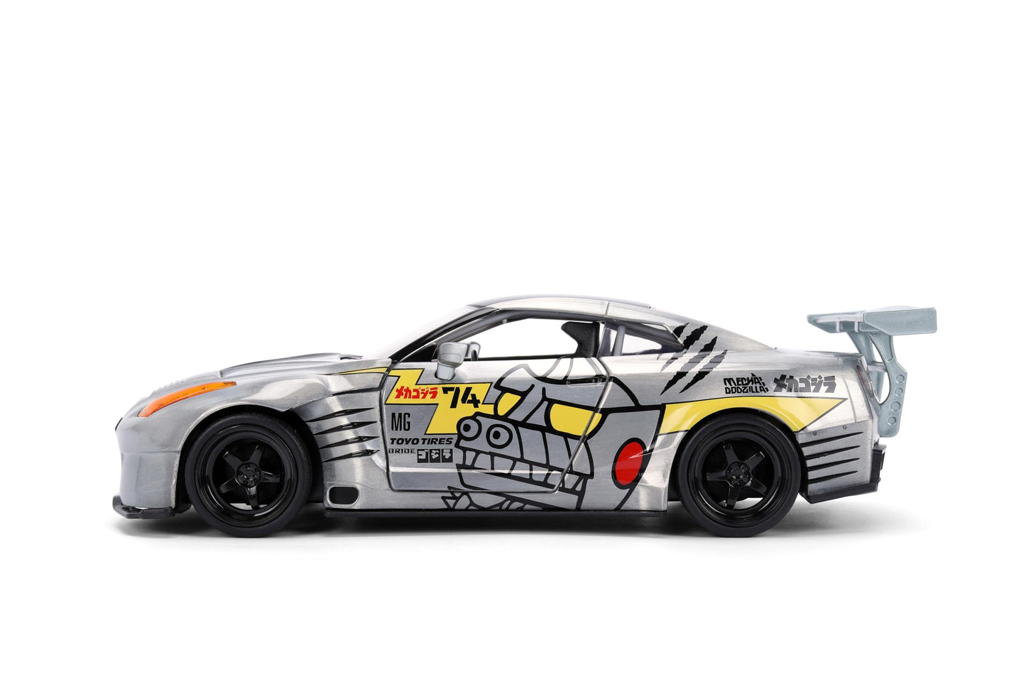 Jada Mechagodzilla w/ Nissan GT-R R35 Ben Sopra – 1:24 Die-Cast Anime Hollywood Rides Collectible
