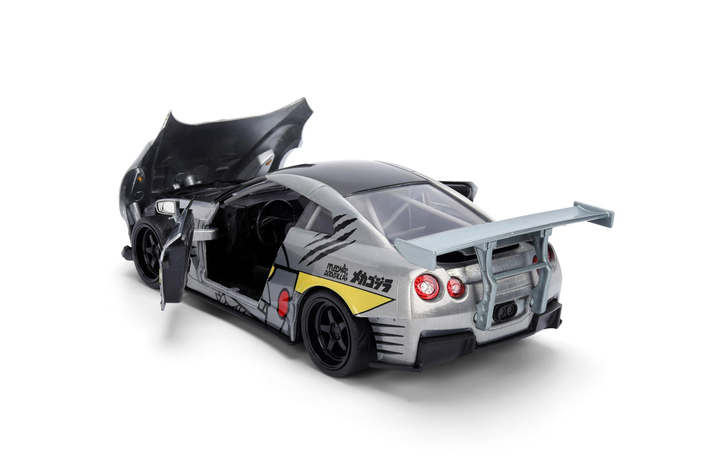 Jada Mechagodzilla w/ Nissan GT-R R35 Ben Sopra – 1:24 Die-Cast Anime Hollywood Rides Collectible