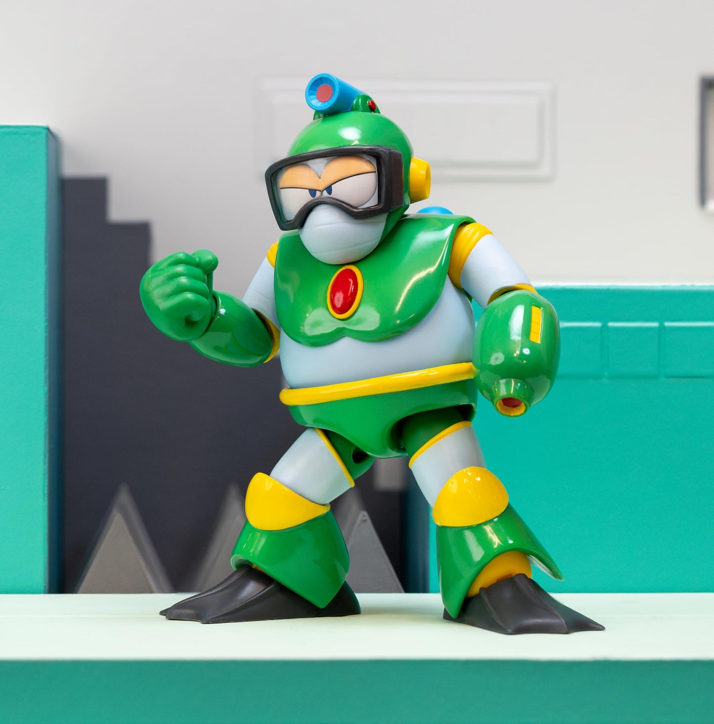 Jada Mega Man Bubble Man Action Figure – 1:12 Deluxe, 6" Fully Articulated with Collector Packaging