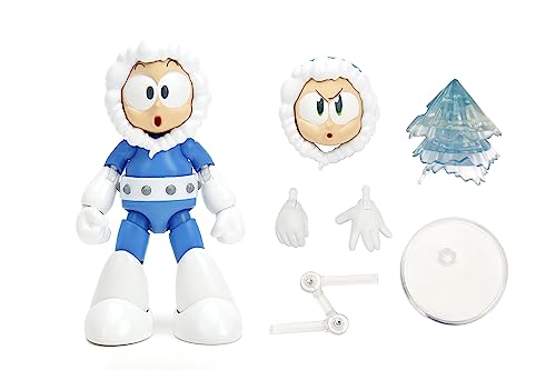 Jada Toys Mega Man Ice Man 4-Inch Action Figure – 1:12 Scale, Capcom Licensed